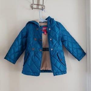 London Fog turquoise girls hooded winter jacket 2T